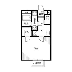 アンプルール　クラージュ　ゆうかりの物件間取画像